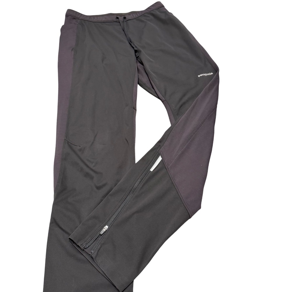 Patagonia Wind Shield Pants Men's Medium Black Running Training 24103